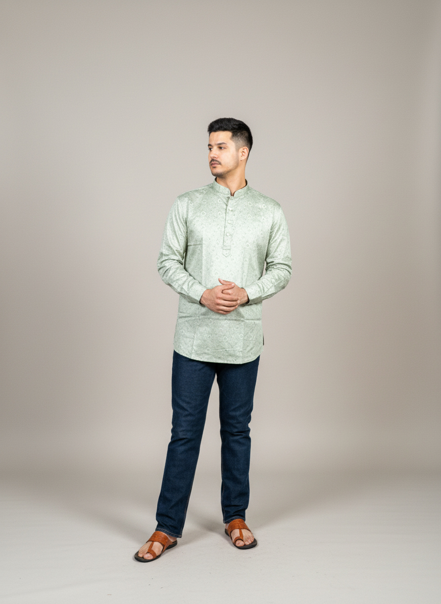 Short-Kurta-Green
