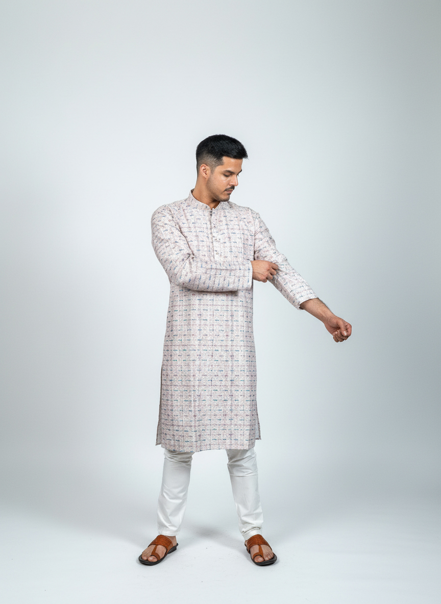Soft-Pastel-Print-Kurta-Set-Light-Purple-1