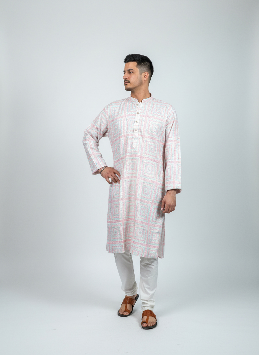 Soft-Pastel-Print-Kurta-Set-Pink