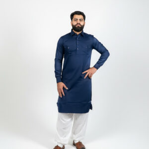 Blue Pathani with Patiyala Set